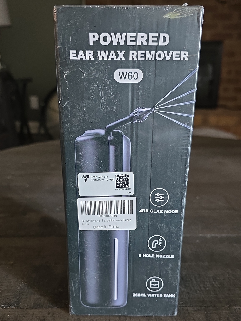 W60 Powered Ear Wax Remover - Black